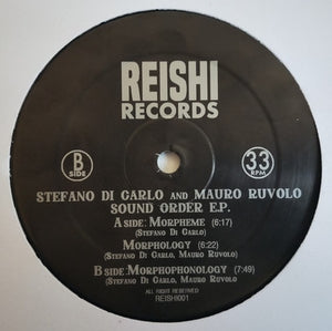 Stefano Di Carlo, Mauro Ruvolo - Sound Order EP